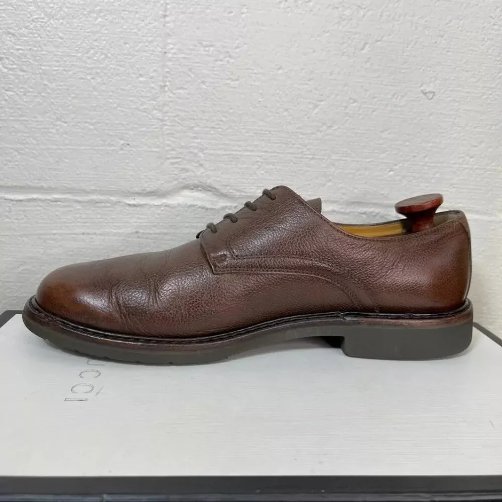Mephisto Air Relax Goodyear Welt Brown Pebble Leather Oxford Dress Shoes Mens‎ 9